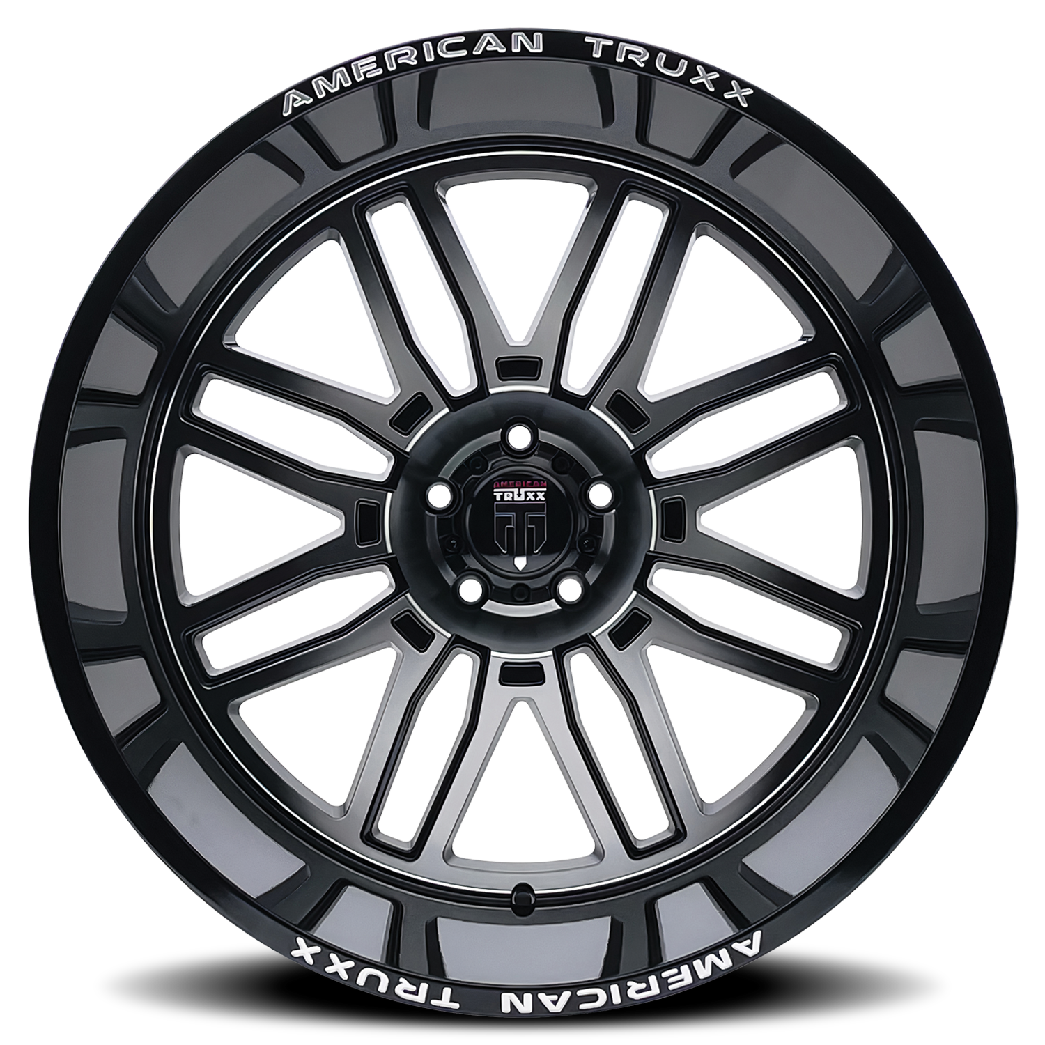 American Truxx Restless AT1915 24x14" 8x165.1mm 125.2mm CB -76mm Black Milled