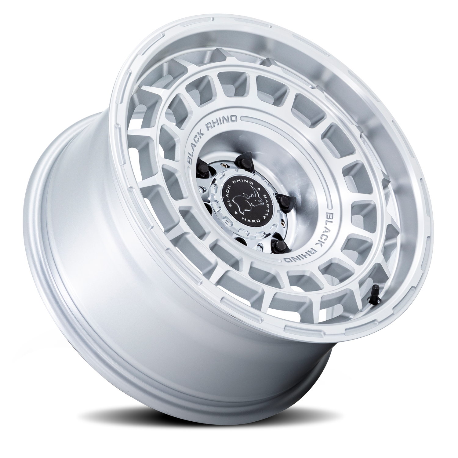 Black Rhino AWOL 20x8.5" 5x130mm 71.5mm CB +25mm Silver Machined Face