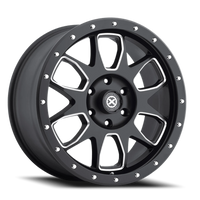 ATX AX196 20x9" 6x139.7mm 93.1mm CB +45mm Satin Black Milled Accents