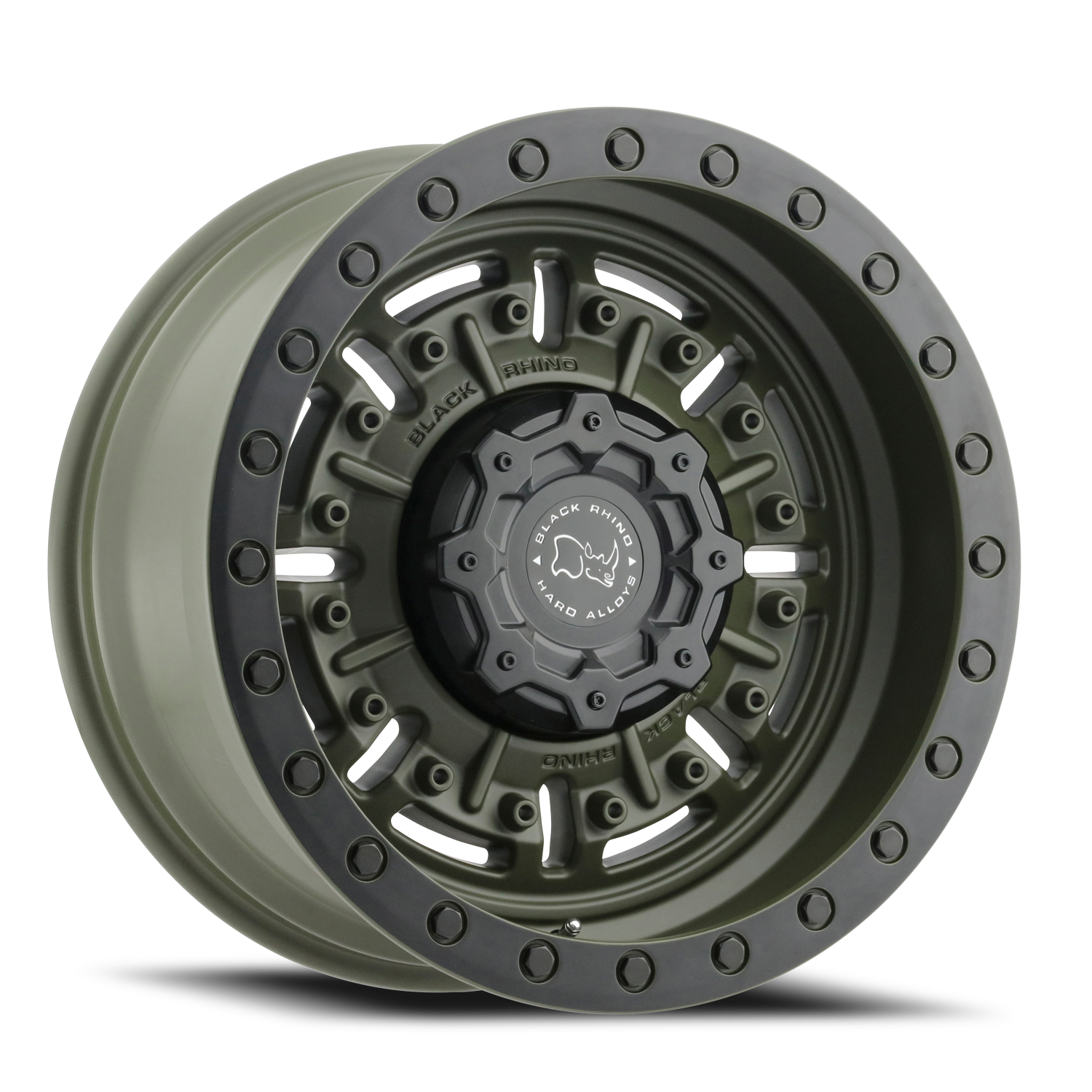 Black Rhino Abrams 18x9.5" 6x139.7mm 112.1mm CB -18mm Olive Drab Green