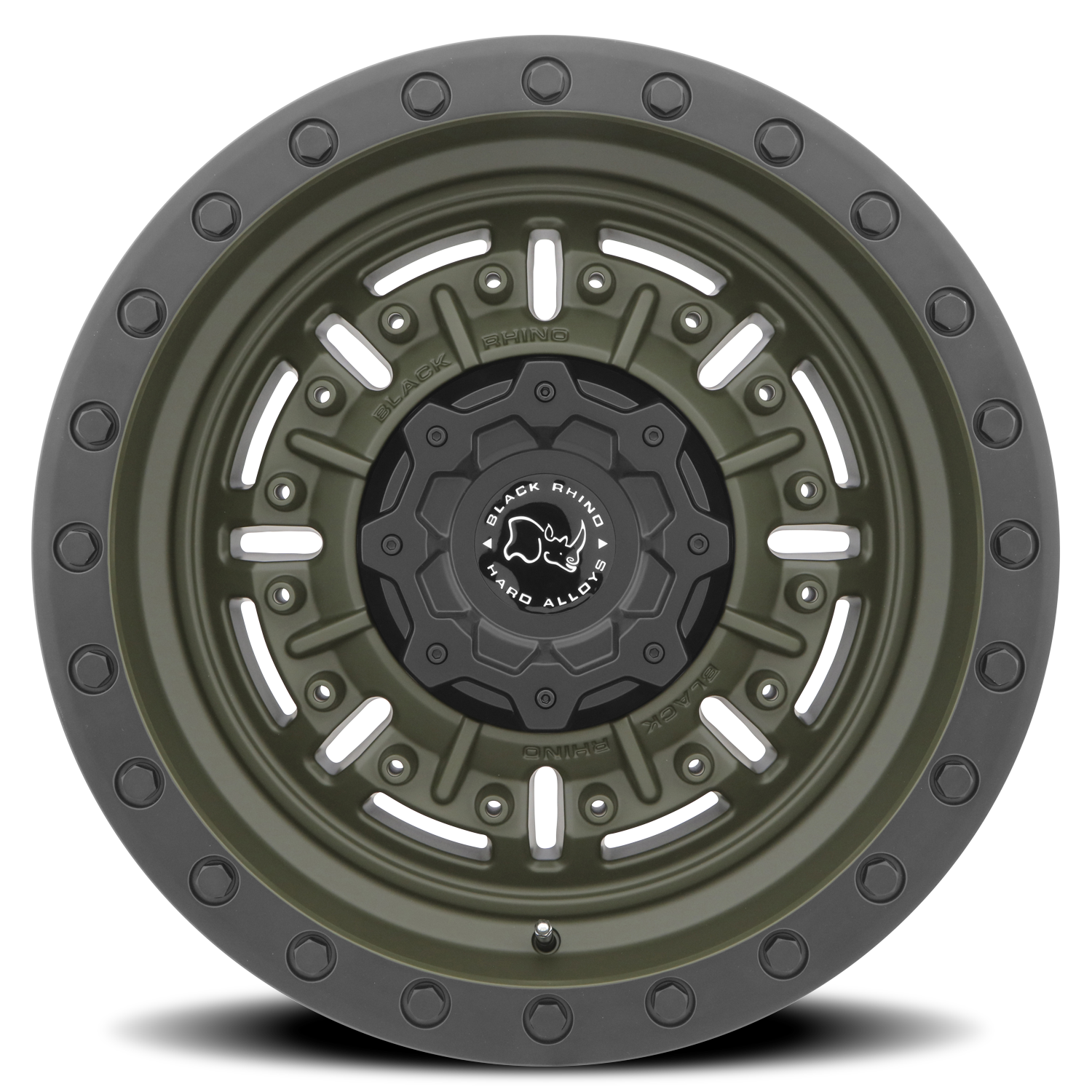 Black Rhino Abrams 18x9.5" 6x139.7mm 112.1mm CB -18mm Olive Drab Green