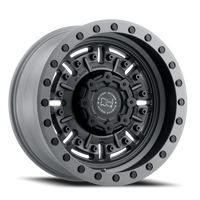 Black Rhino Abrams 18x9.5" 8x180mm 125.1mm CB -18mm Textured Matte Gunmetal