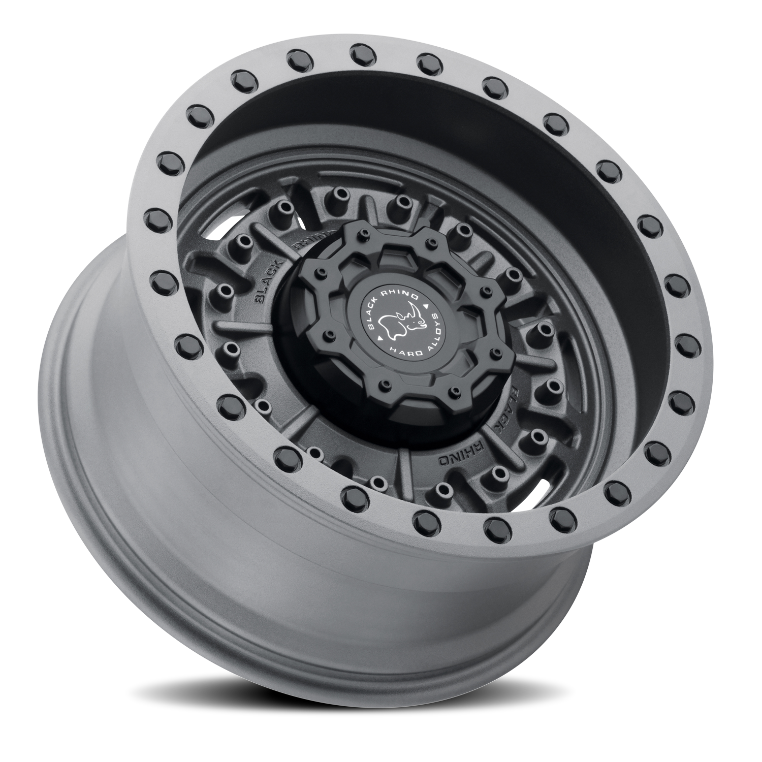 Black Rhino Abrams 20x9.5" 6x114.3mm 76.1mm CB +12mm Textured Matte Gunmetal