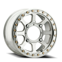 KMC Addict 2 Beadlock UTV 14x7" 4x156mm 132mm CB +38mm Machined Silver