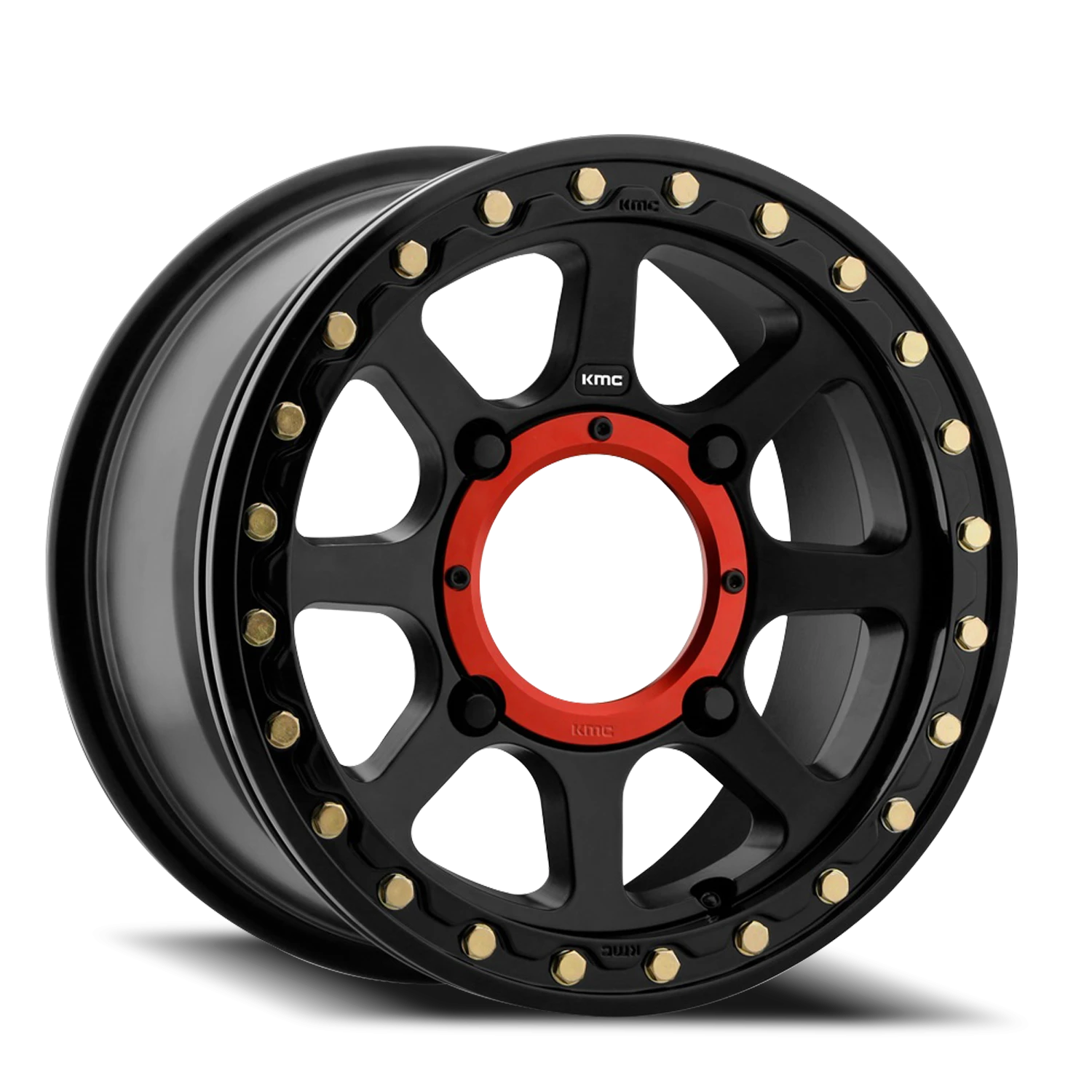 KMC Addict 2 Beadlock UTV 15x6" 4x156mm 132mm CB +38mm Satin Black