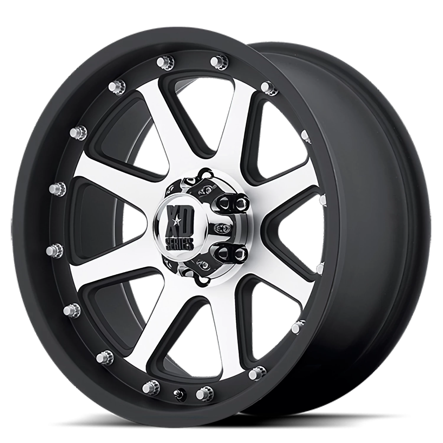 XD Series Addict 17x9" 6x114.3mm 72.6mm CB +18mm Matte Black Machined