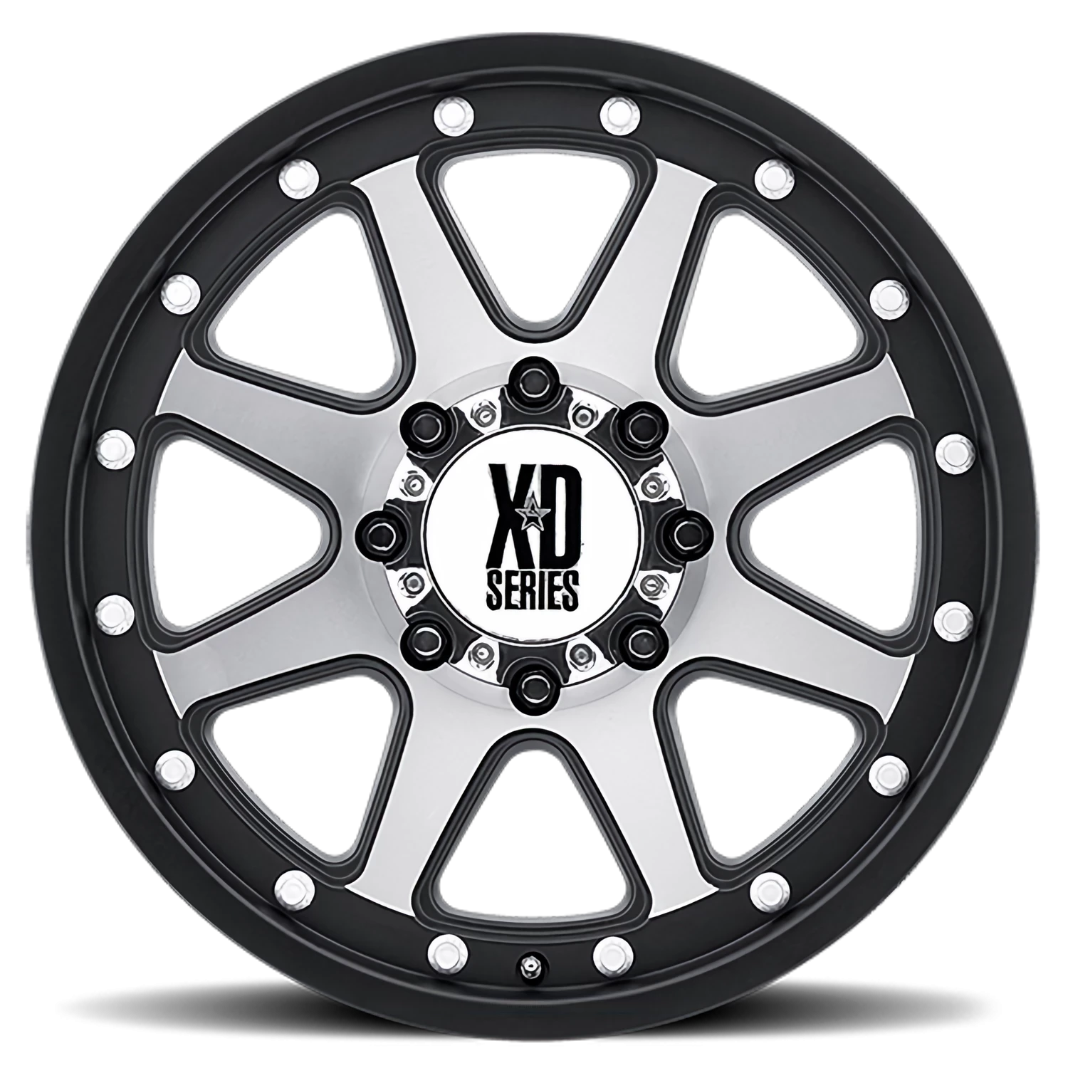XD Series Addict 16x9" 8x170mm 72mm CB -12mm Matte Black Machined