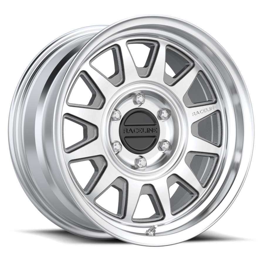 Raceline Aero HD 17x9" 5x139.7mm 106.5mm CB -12mm Machined Silver