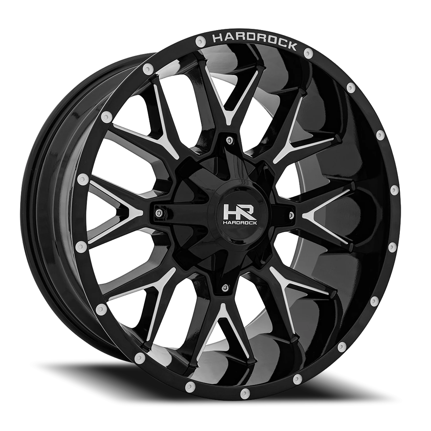 Hardrock Offroad Affliction H700 22x10" 8x170mm 125.2mm CB -19mm Gloss Black Milled