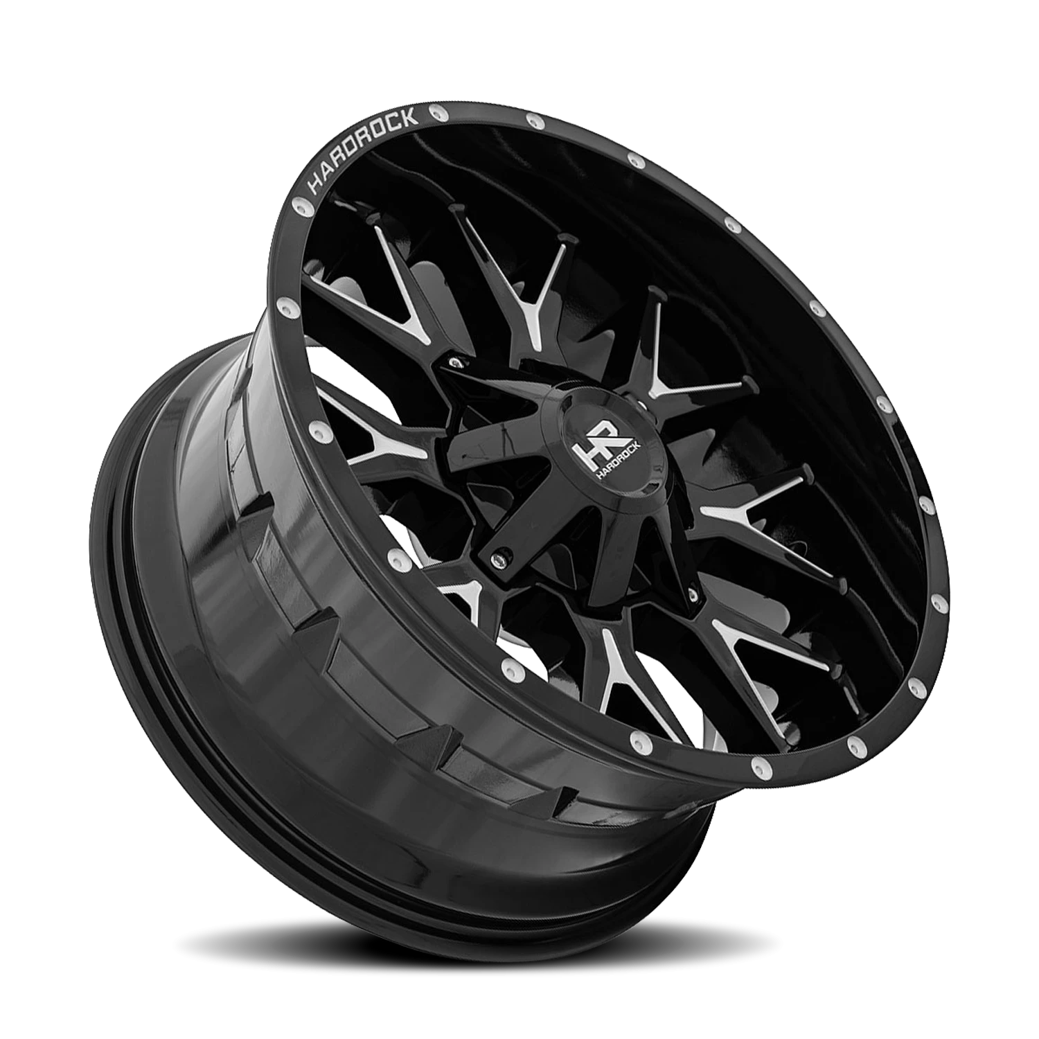 Hardrock Offroad Affliction H700 22x10" 8x170mm 125.2mm CB -19mm Gloss Black Milled