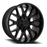 Hardrock Offroad Affliction H700 20x9" 8x165mm 125.2mm CB 0mm Gloss Black