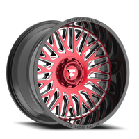Fittipaldi Offroad Alpha Series 22x12" 5x139.7mm 110.2mm CB -44mm Gloss Black Machined Face-Red Tint