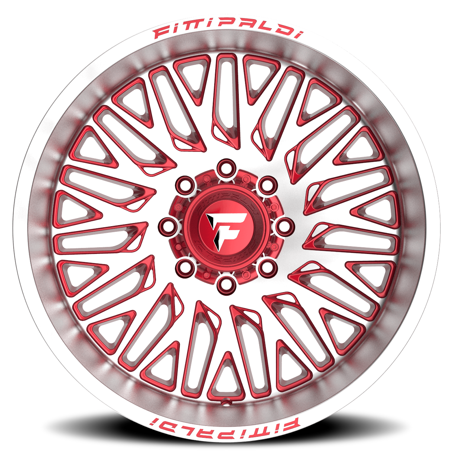 Fittipaldi Offroad Alpha Series 22x12" 8x170mm 125.2mm CB -44mm Gloss Red Machined