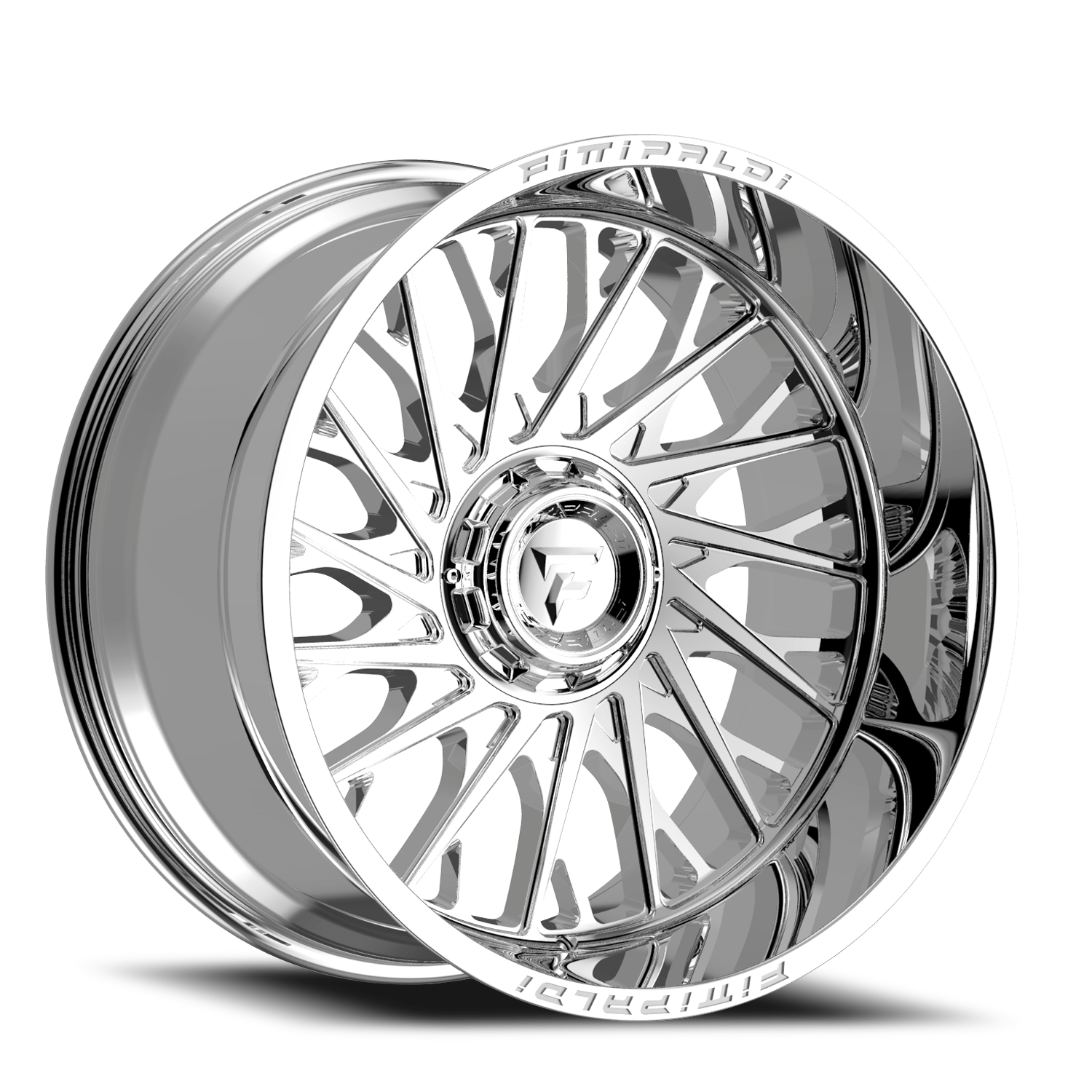 Fittipaldi Offroad Alpha Series 22x12" 5x127mm 78.1mm CB -44mm Chrome Mirror Coat