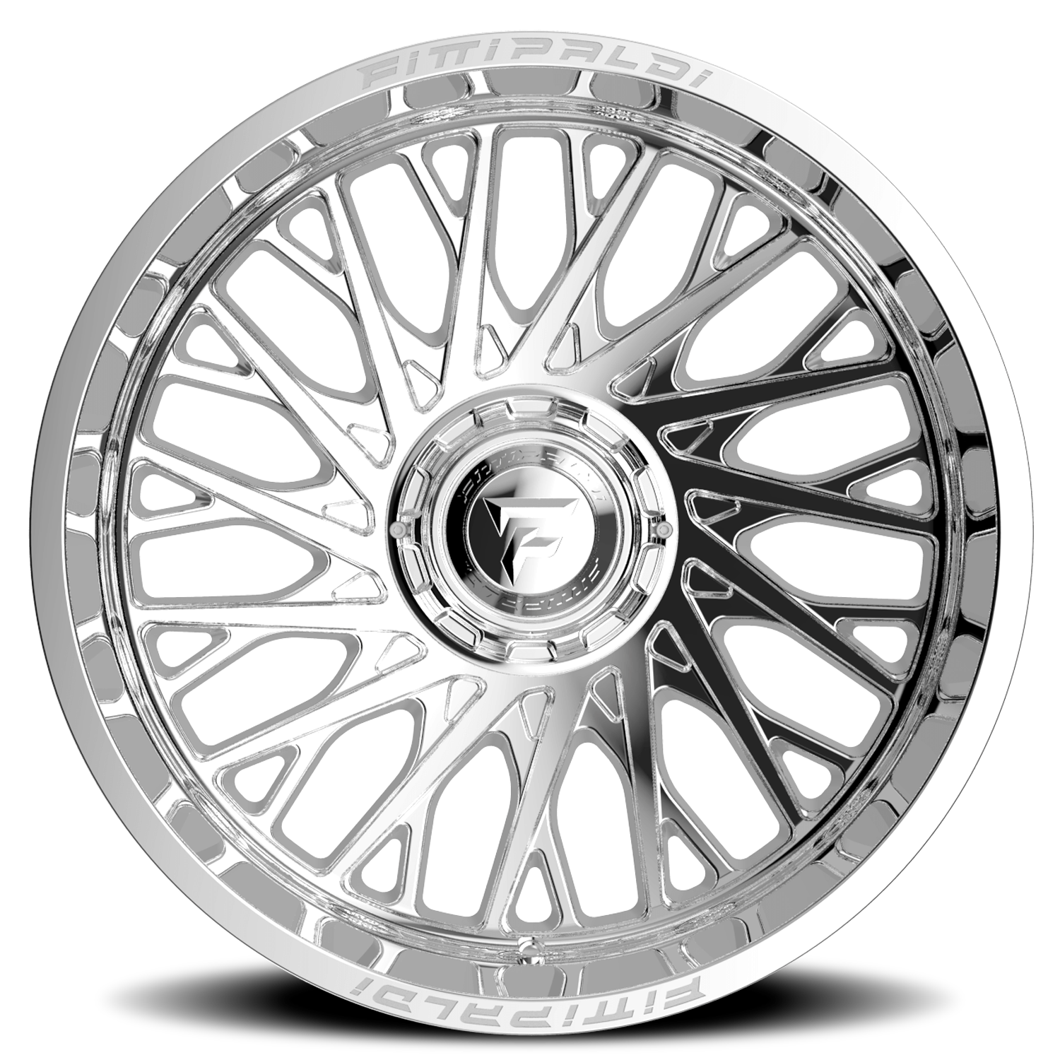 Fittipaldi Offroad Alpha Series 22x12" 8x165.1mm 125.2mm CB -44mm Chrome Mirror Coat