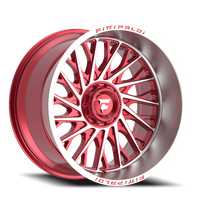 Fittipaldi Offroad Alpha Series 22x12" 5x139.7mm 110.2mm CB -44mm Gloss Red Machined