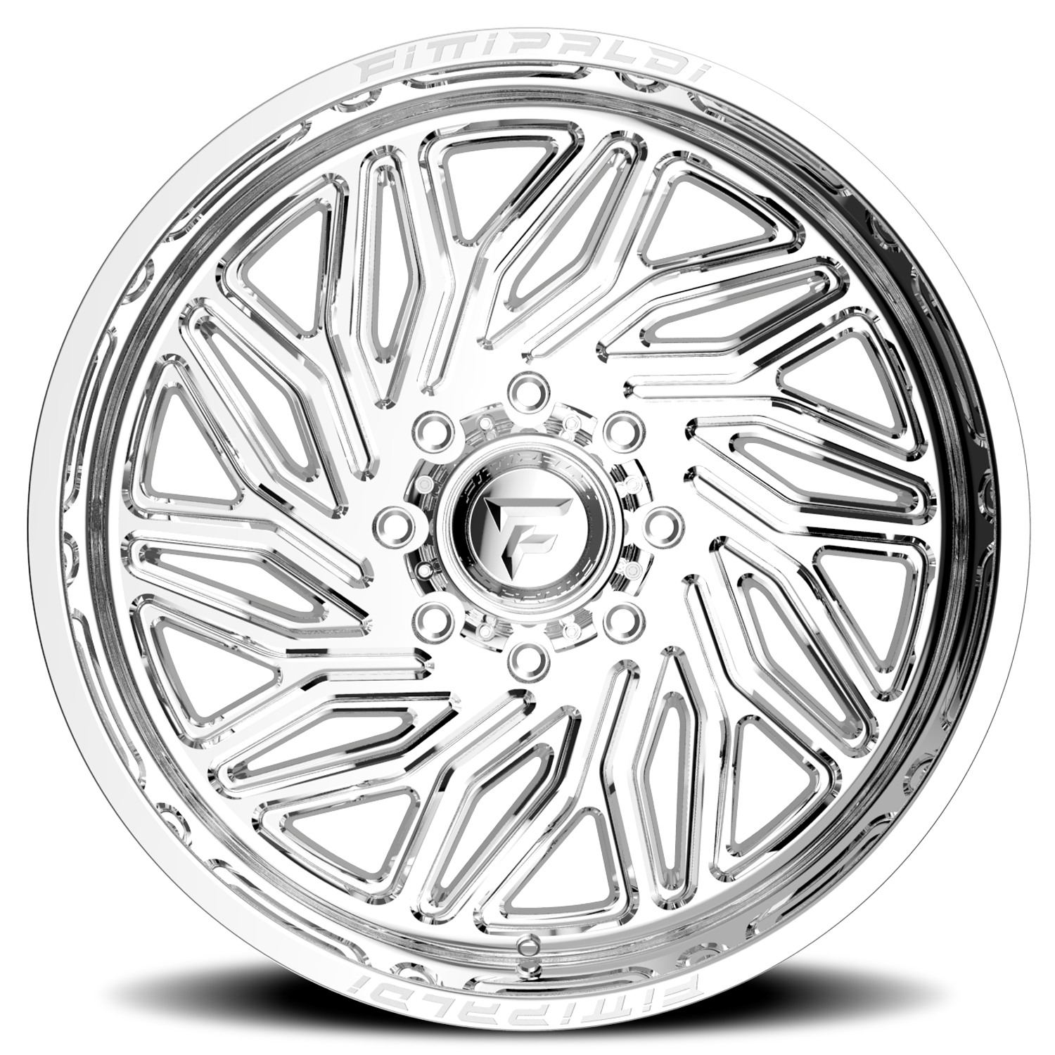 Fittipaldi Offroad Alpha Series 24x12" 6x135mm 106.2mm CB -44mm Chrome Mirror Coat Chrome