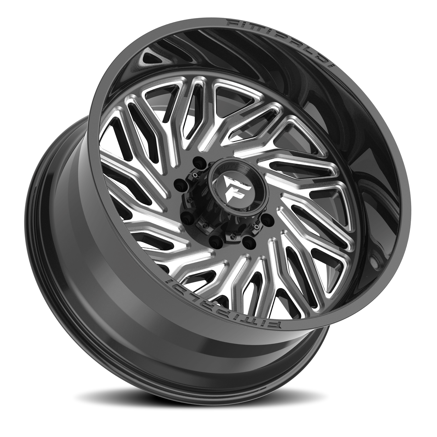 Fittipaldi Offroad Alpha Series 24x12" 8x170mm 125.2mm CB -44mm Gloss Black Milled