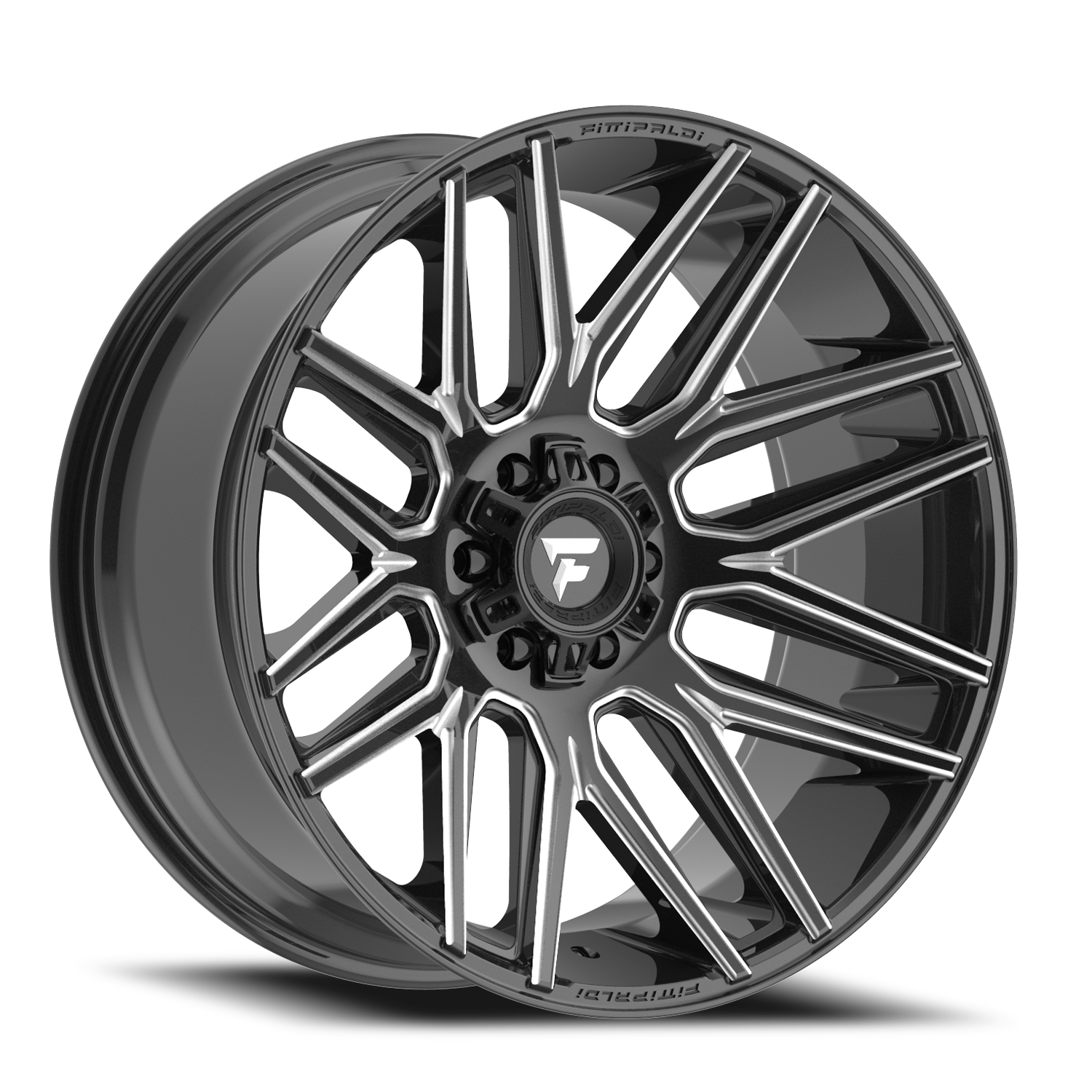 Fittipaldi Offroad Alpha Series 22x10" 6x135mm 106.2mm CB -19mm Gloss Black Milled