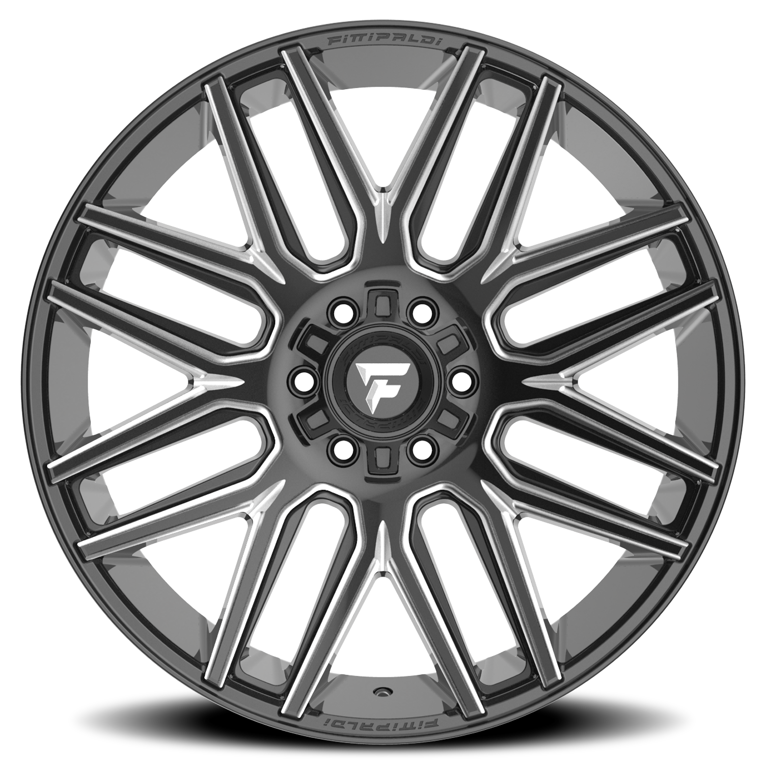 Fittipaldi Offroad Alpha Series 22x10" 6x135mm 106.2mm CB -19mm Gloss Black Milled