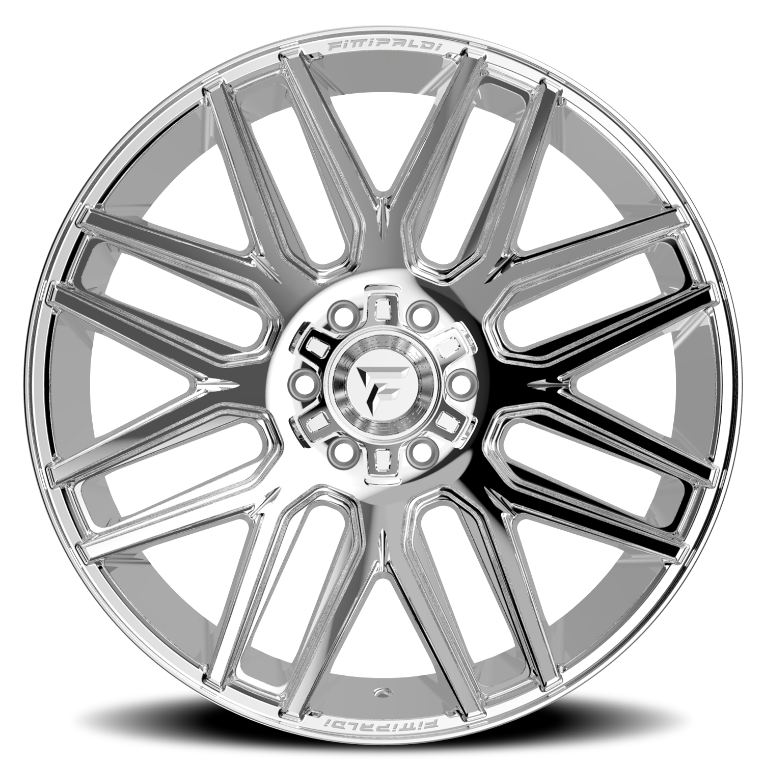 Fittipaldi Offroad Alpha Series 20x9" 6x135mm 106.2mm CB +18mm Chrome Mirror Coat Chrome