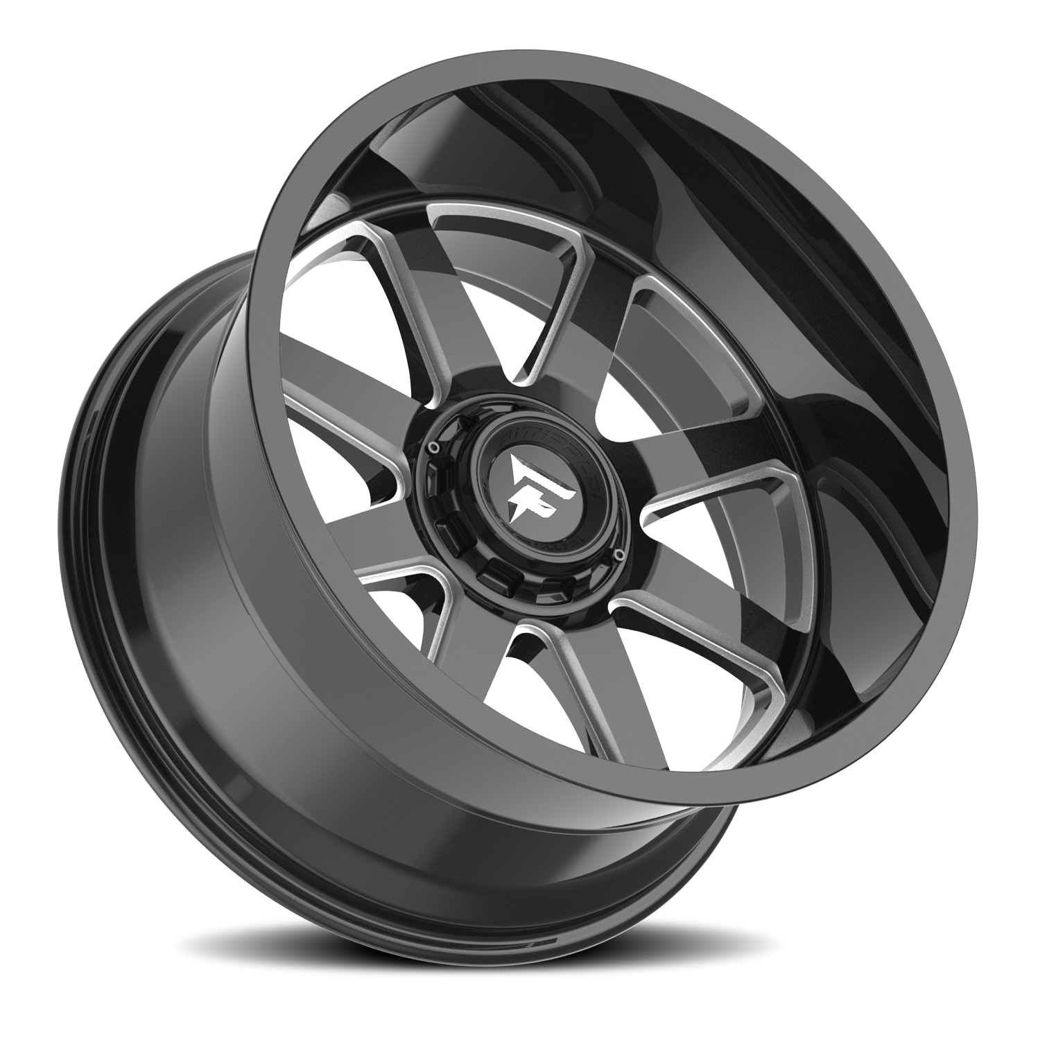Fittipaldi Offroad Alpha Series 18x9" 6x135mm 106.2mm CB +12mm Gloss Black Milled