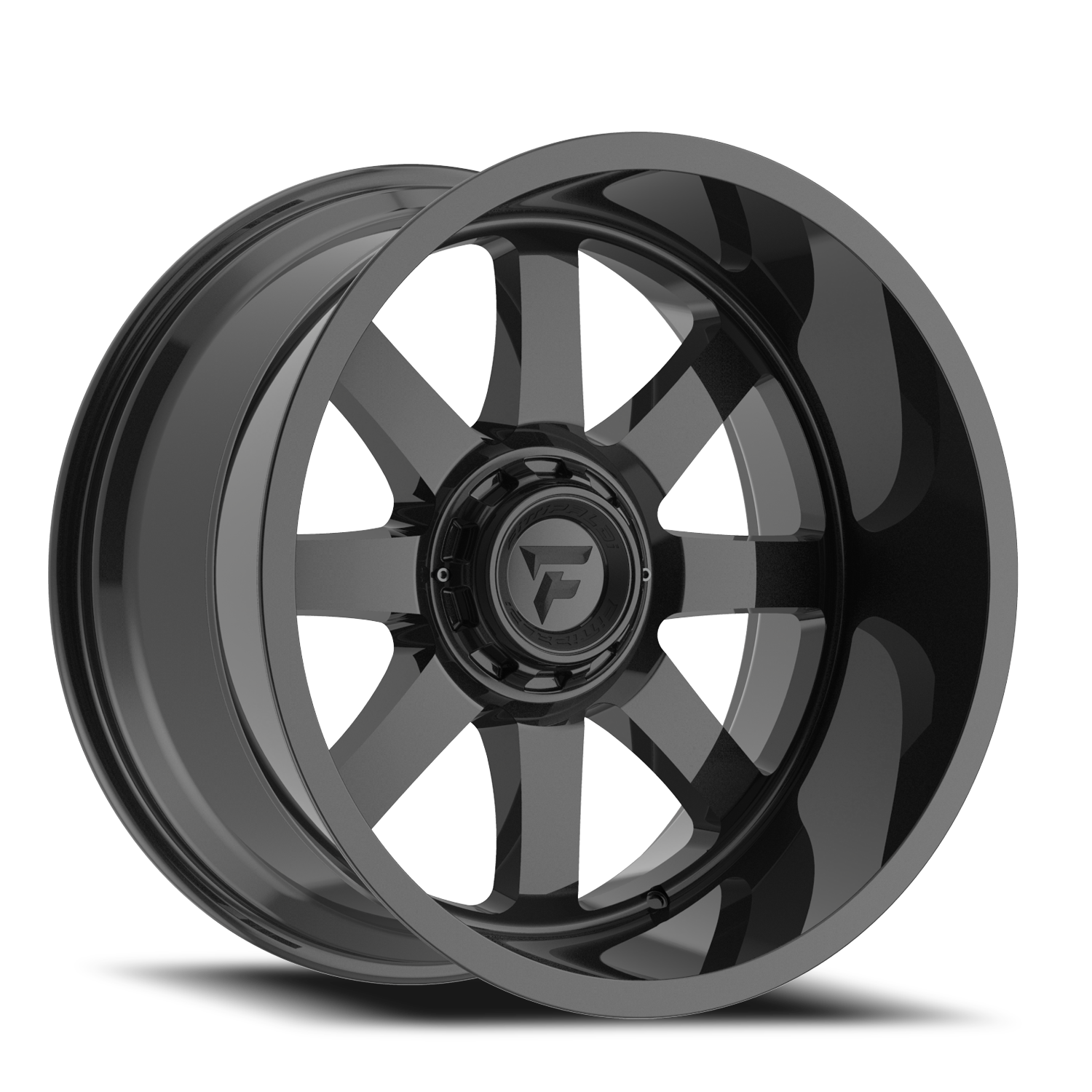 Fittipaldi Offroad Alpha Series 20x9" 8x165mm 130.2mm CB +12mm Gloss Black