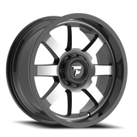 Fittipaldi Offroad Alpha Series 18x9" 8x180mm 124.3mm CB +12mm Gloss Black Machined