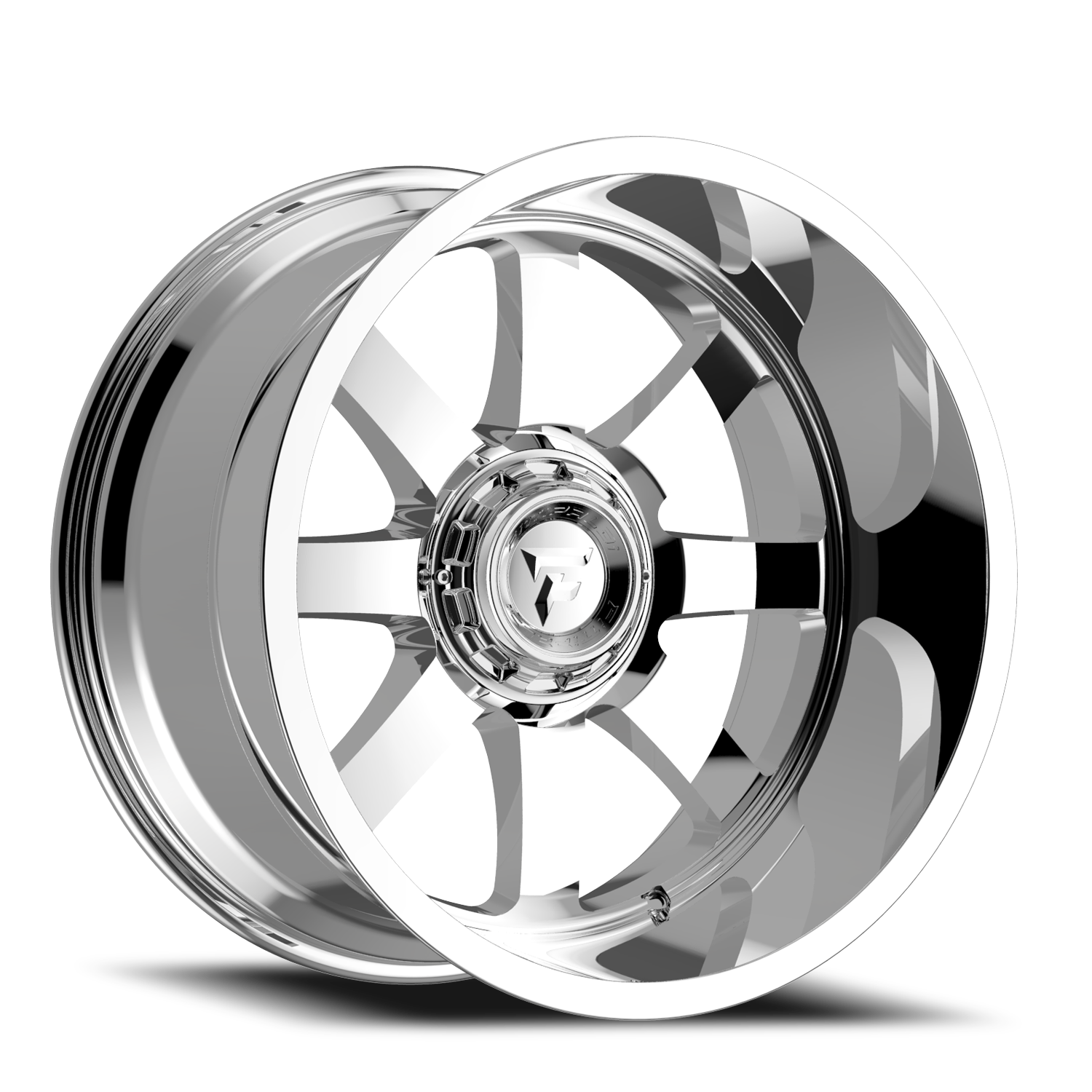 Fittipaldi Offroad Alpha Series 20x9" 8x165.1mm 130.2mm CB +12mm Chrome Mirror Coat Chrome