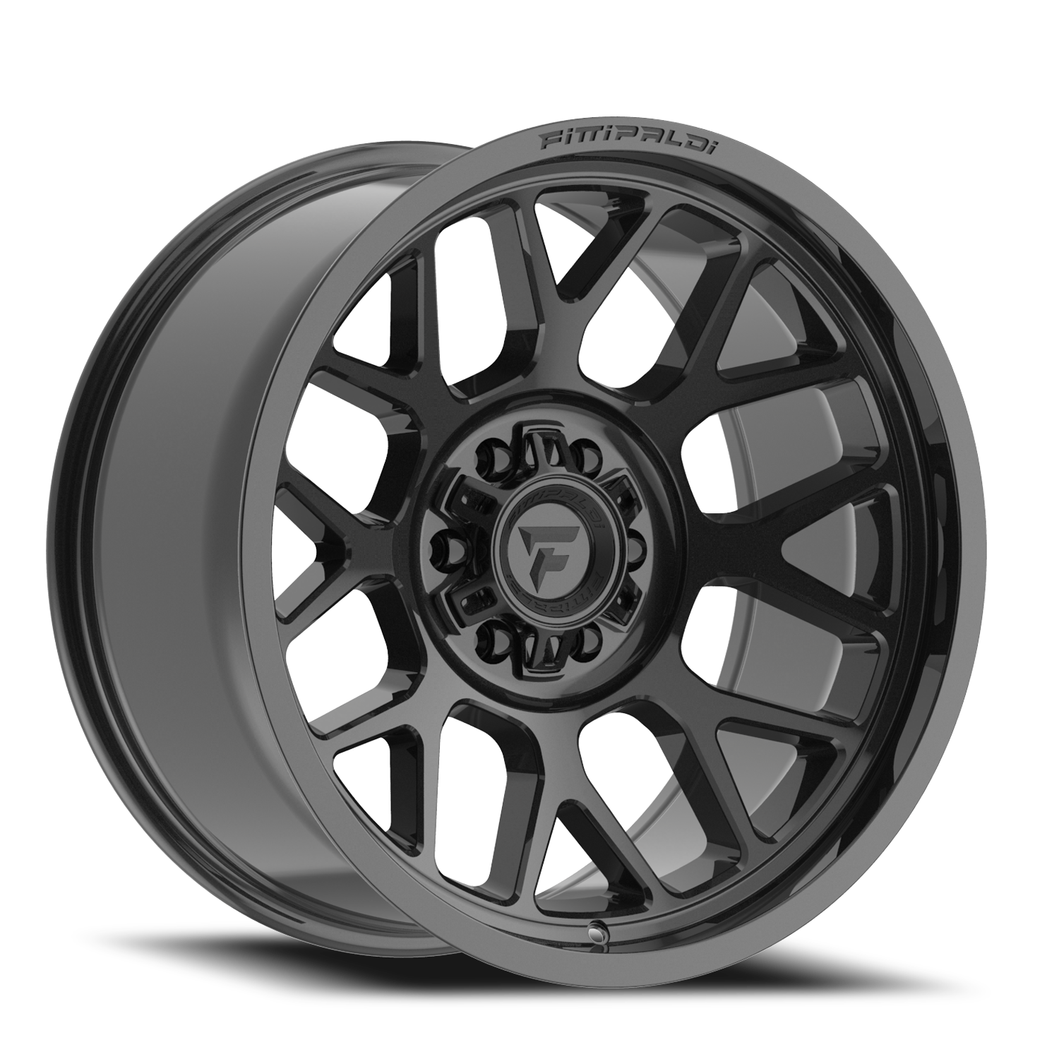 Fittipaldi Offroad Alpha Series 20x9" 8x180mm 124.3mm CB +18mm Gloss Black