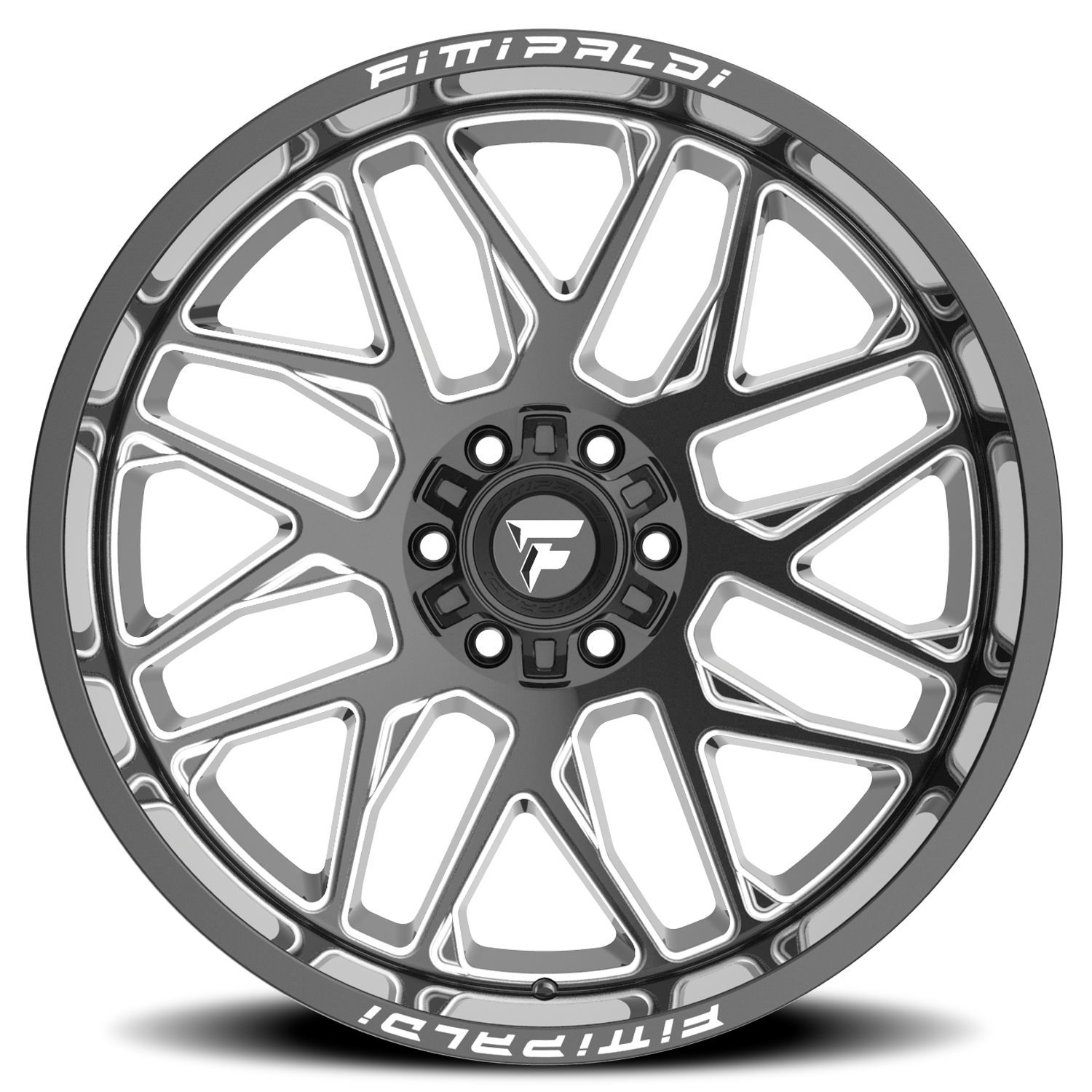 Fittipaldi Offroad Alpha Series 20x10" 6x135mm 106.2mm CB -19mm Gloss Black Milled