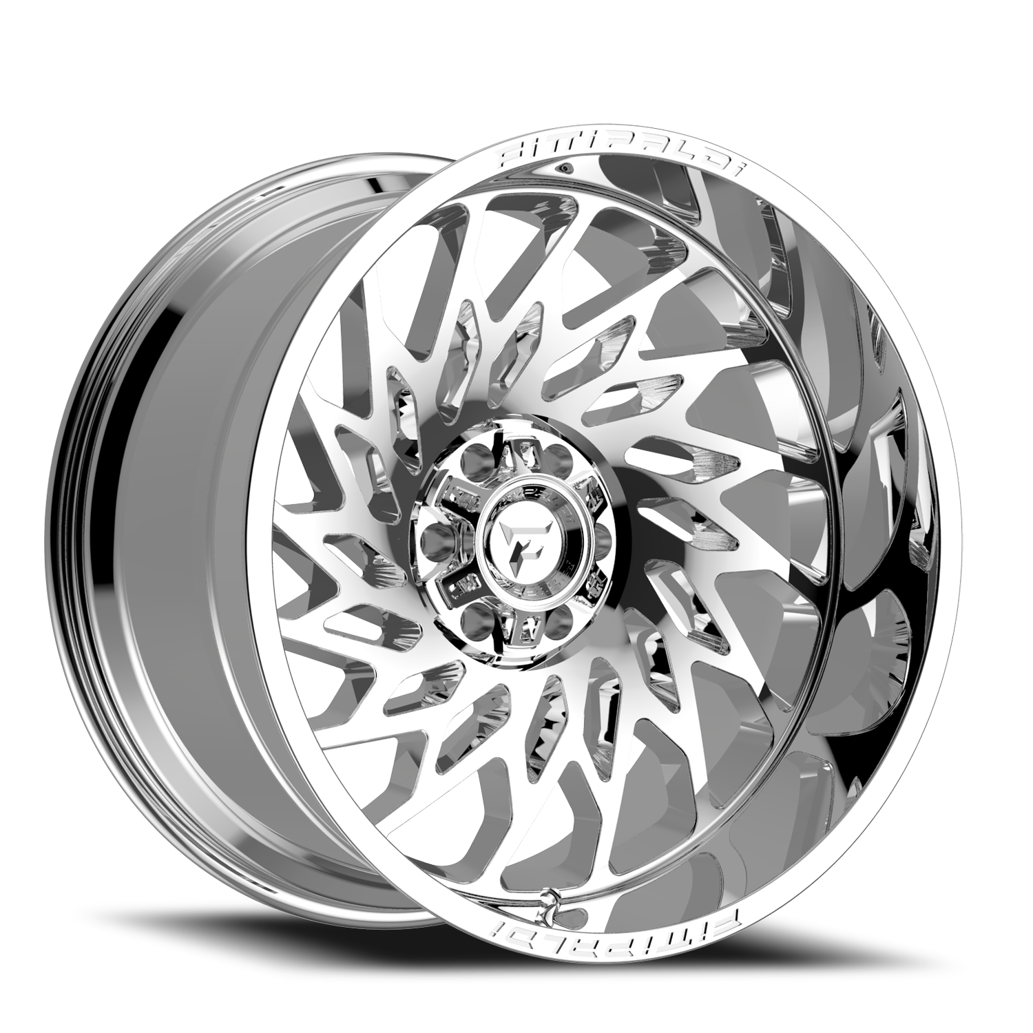 Fittipaldi Offroad Alpha Series 20x10" 5x127mm 78.1mm CB -19mm Chrome Mirror Coat Chrome