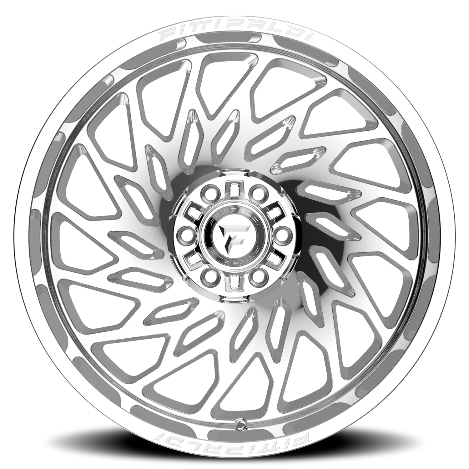 Fittipaldi Offroad Alpha Series 20x10" 6x135mm 106.2mm CB -19mm Chrome Mirror Coat Chrome