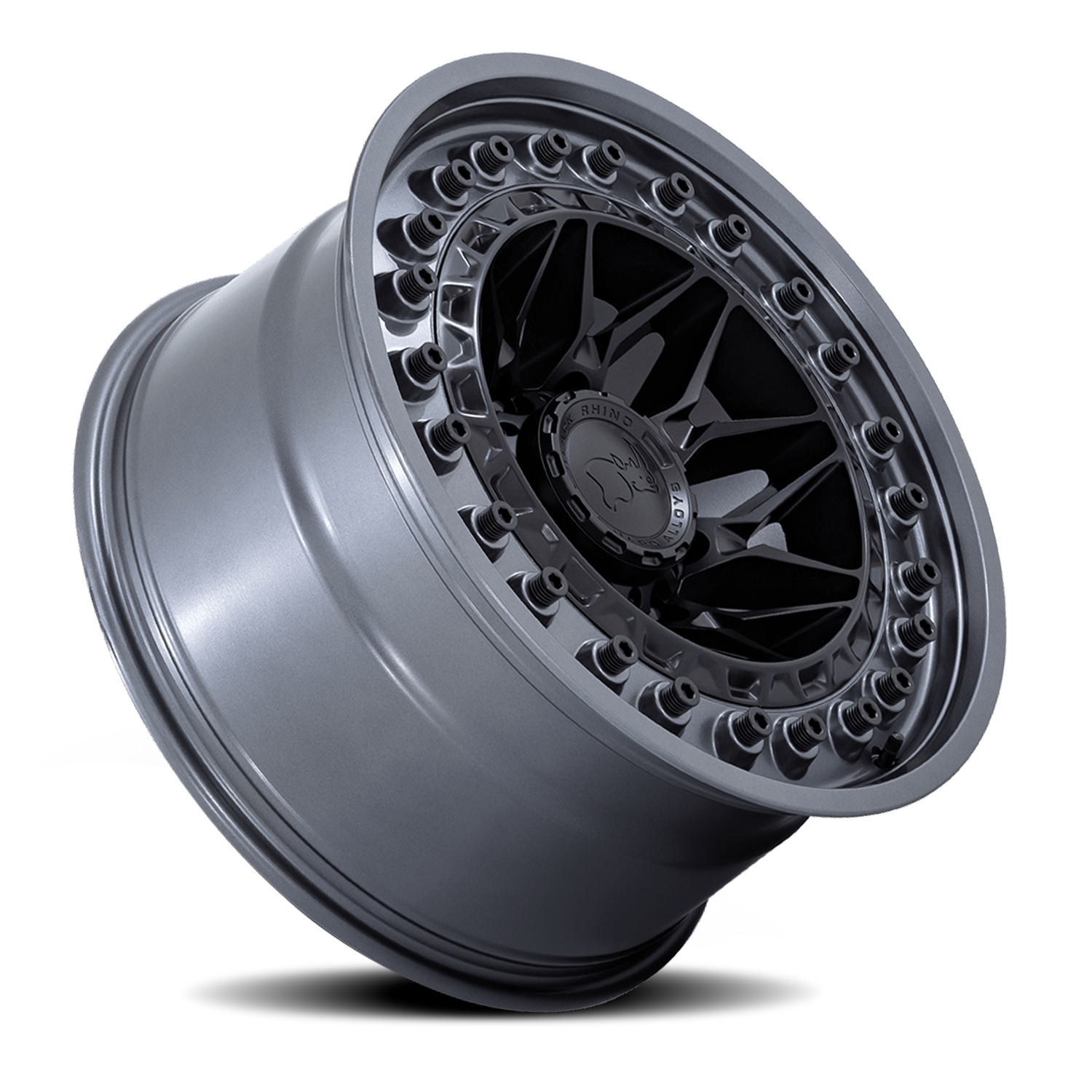 Black Rhino Alpha 17x9" 5x127mm 71.5mm CB -12mm Matte Black Gunmetal Lip