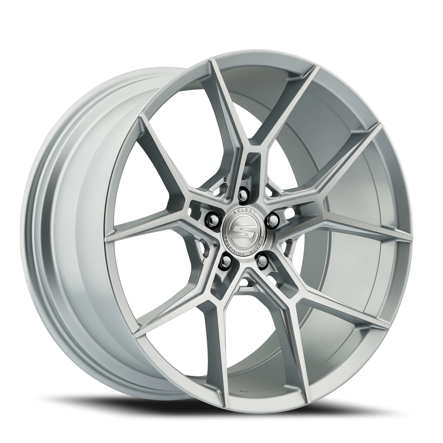 Select Precision Alloys Alpine 20x10.5" 5x120mm 72.54mm CB +38mm Gloss Silver Brushed
