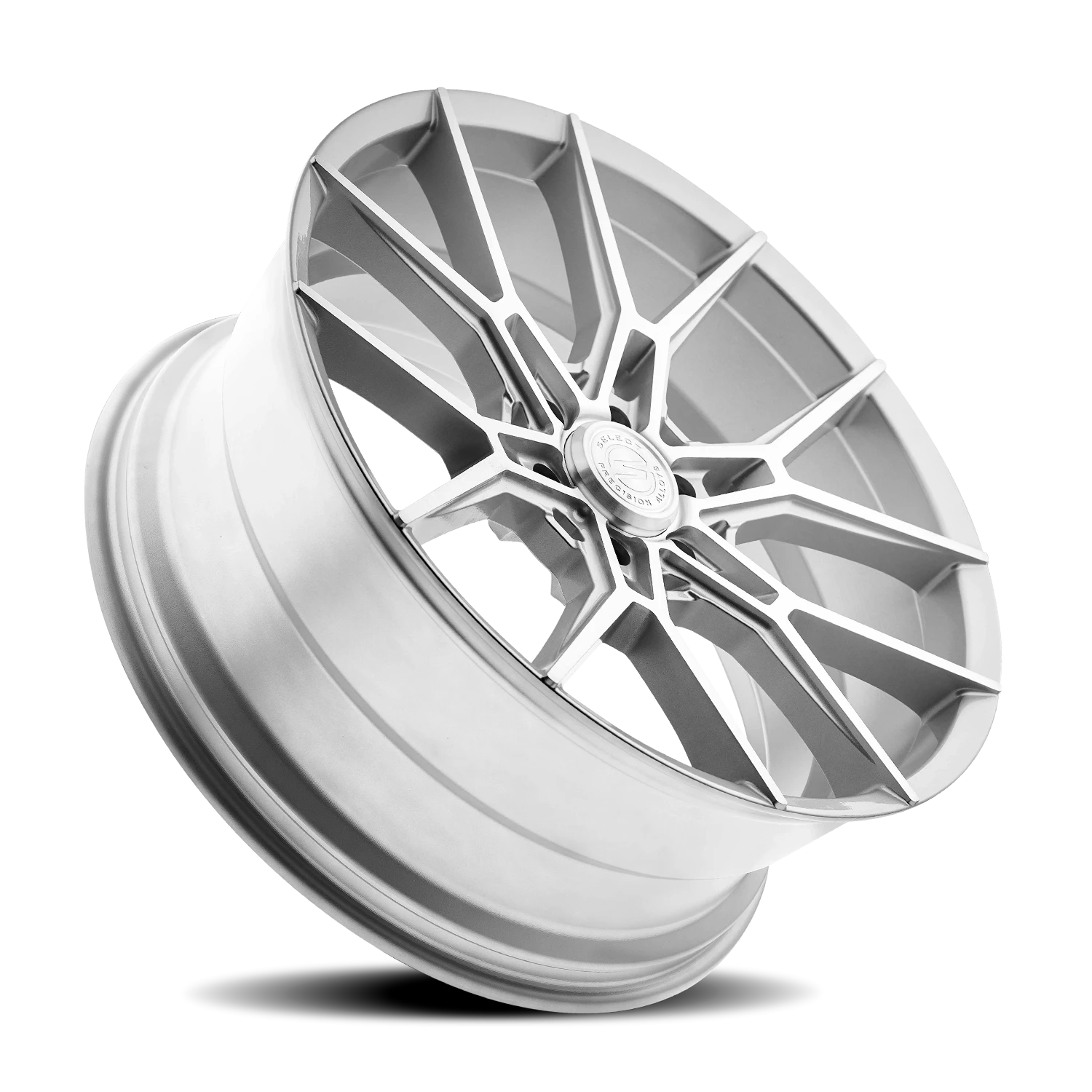 Select Precision Alloys Alpine 22x10" 6x139.7mm 106.1mm CB +25mm Gloss Silver Brushed