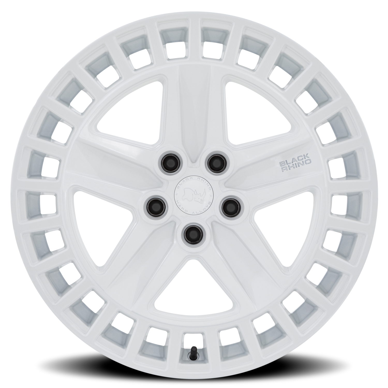Black Rhino Alston 18x8.5" 5x127mm 71.5mm CB +25mm Gloss White