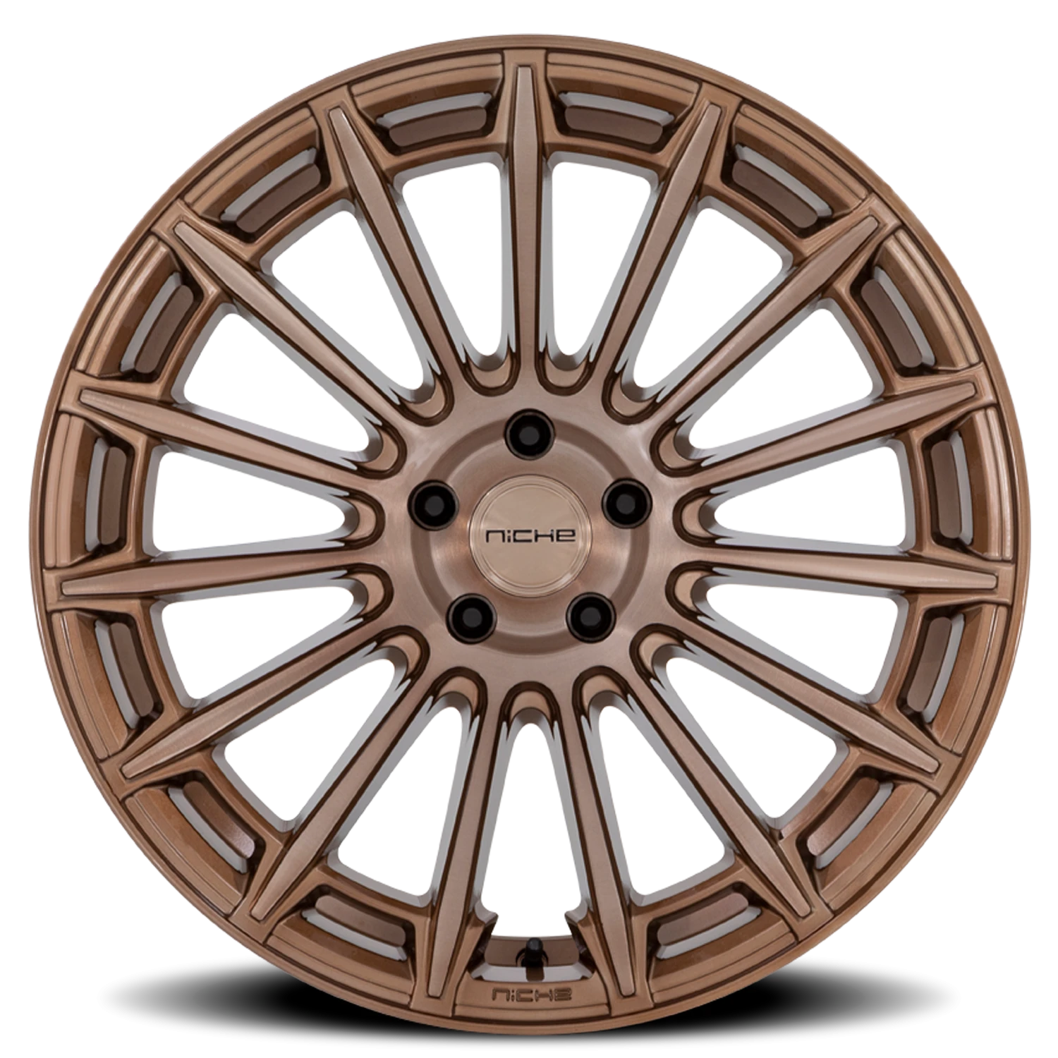Niche Amalfi 20x10.5" 5x120mm 72.56mm CB +20mm Platinum Bronze