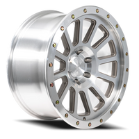 Arena Ammo 17x9" 6x139.7mm 106.1mm CB 0mm Machined Bright Machined Zinc Bolts