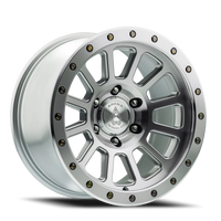 Arena Ammo 17x9" 5x127mm 71.5mm CB 0mm Gloss Silver Machined