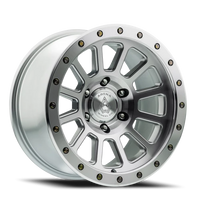 Arena Ammo 20x9" 6x139.7mm 106.1mm CB 0mm Gloss Silver Machined