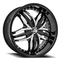 Diablo Angel 20x8.5" 5x114.3mm 73.1mm CB +35mm Gloss Black
