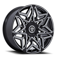 DUB Anomaly DC274B 24x10 +25 6x135/6x139.7mm 100.3mm Gloss Black Milled