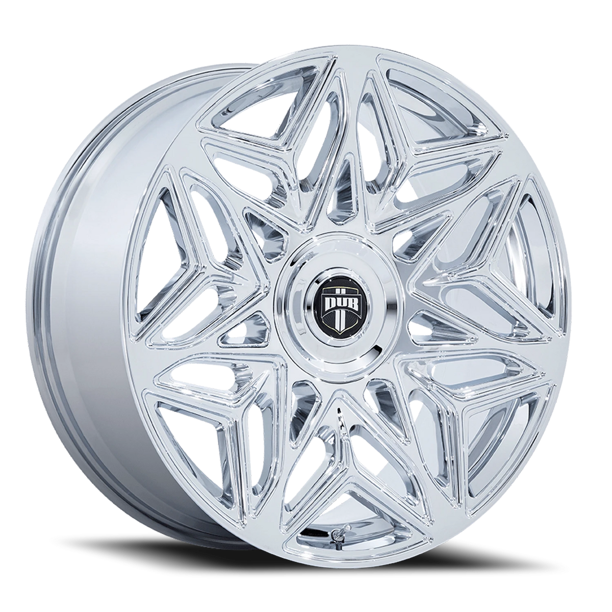 DUB Anomaly DC274P 24x10 +25 6x135/6x139.7mm 100.3mm Chrome