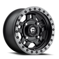 Fuel Anza UTV 14x7" 4x156mm 132mm CB +13mm Matte Black Beadlock