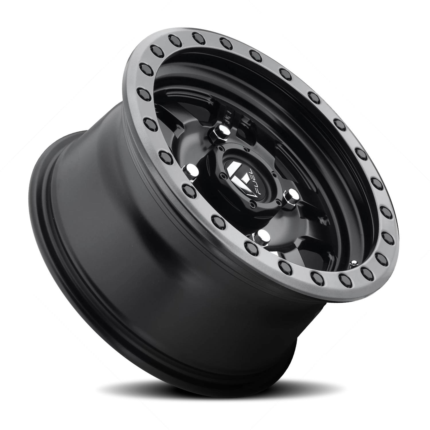 Fuel Anza UTV 15x7" 4x136mm 110.2mm CB +38mm Matte Black Beadlock