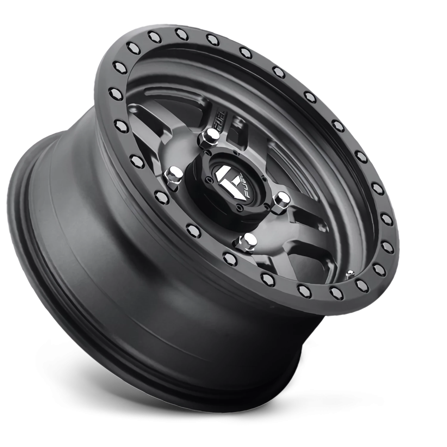 Fuel Anza UTV 15x7" 4x156mm 132mm CB +38mm Matte Anthracite Black Ring