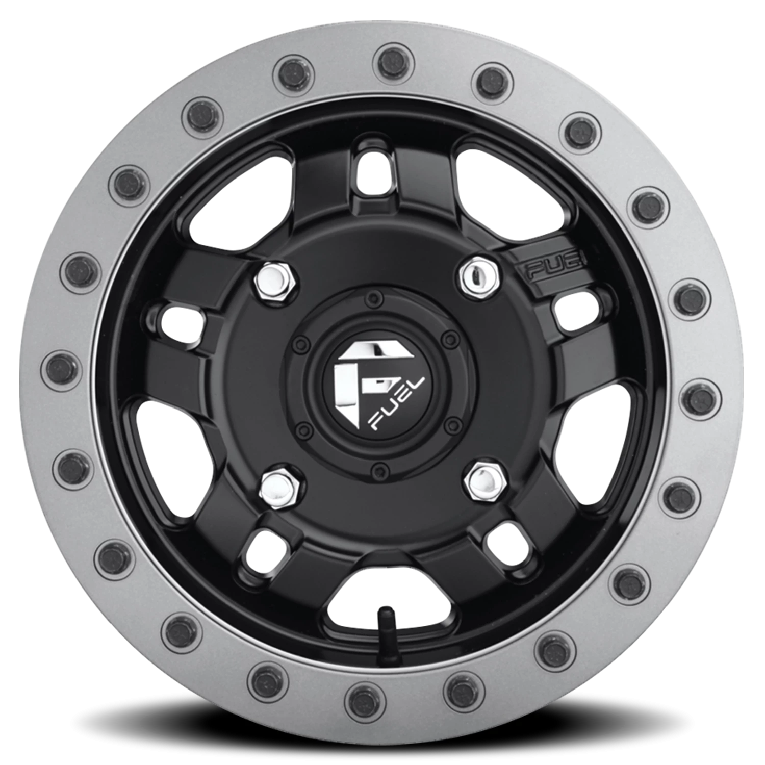 Fuel Anza UTV 14x7" 4x136mm 110.2mm CB +38mm Matte Black Beadlock