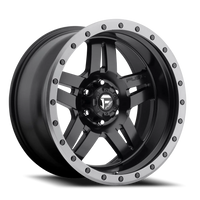 Fuel Anza 17x8.5" 6x139.7mm 108mm CB +6mm Matte Black