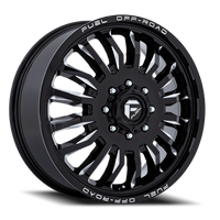 Fuel Arc Dually 20x8.25" 8x165.1mm 121.5mm CB +104mm Gloss Black Milled